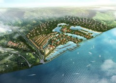 金湯灣海水溫泉小鎮(zhèn)鳥瀚圖